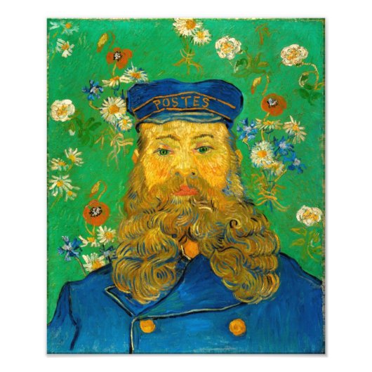 Vincent van Gogh - Portrait von Joseph Roulin Fotodruck (Vorne)