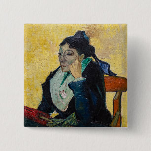 Vincent Van Gogh - Portrait von Madame Ginoux Button
