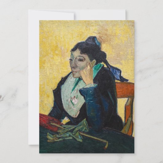 Vincent Van Gogh - Portrait von Madame Ginoux Einladung (Vorderseite)