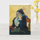 Vincent Van Gogh - Portrait von Madame Ginoux Karte (Gelbe Blume)