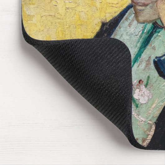 Vincent Van Gogh - Portrait von Madame Ginoux Mousepad (Ecke)