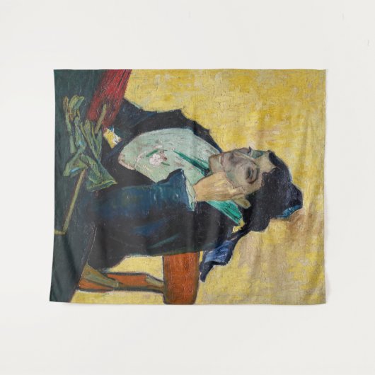 Vincent Van Gogh - Portrait von Madame Ginoux Wandteppich (Vorderseite (Horizontal))