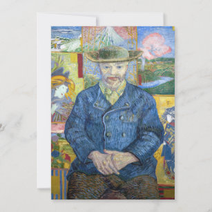 Vincent van Gogh - Portrait von Pere Tanguy Einladung