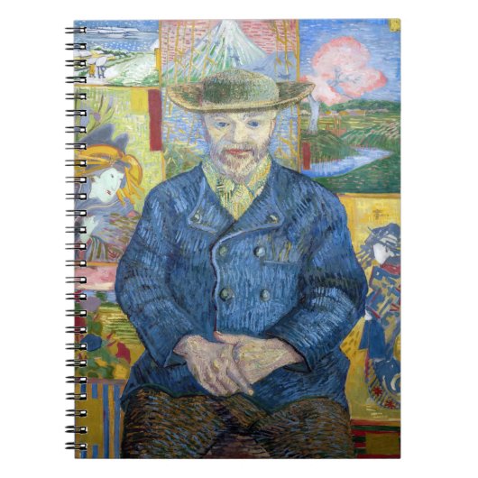 Vincent van Gogh - Portrait von Pere Tanguy Notizblock (Vorderseite)