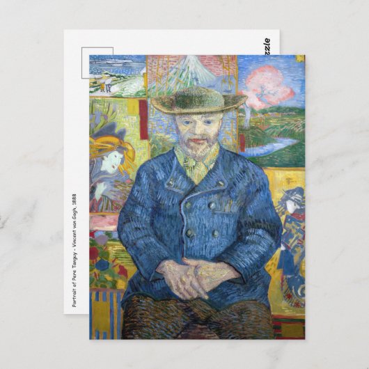Vincent van Gogh - Portrait von Pere Tanguy Postkarte (Vorne/Hinten)