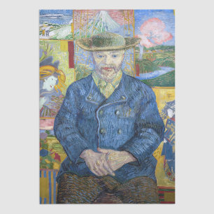 Vincent van Gogh - Portrait von Pere Tanguy Seidenpapier