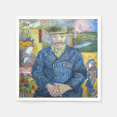 Vincent van Gogh - Portrait von Pere Tanguy Serviette (Vorderseite)