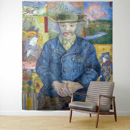 Vincent van Gogh - Portrait von Pere Tanguy Wandteppich (Beispiel)