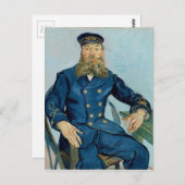 Vincent Van Gogh Portrait von Postman Joseph Rouli Postkarte (Vorne/Hinten)