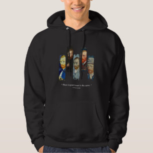 Vincent Van Gogh-Porträt und Zitat Hoodie