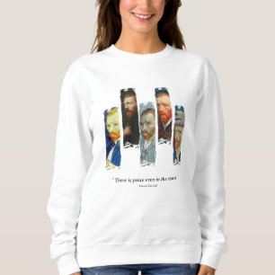Vincent Van Gogh-Porträt und Zitat Sweatshirt