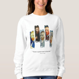 Vincent Van Gogh-Porträt und Zitat Sweatshirt