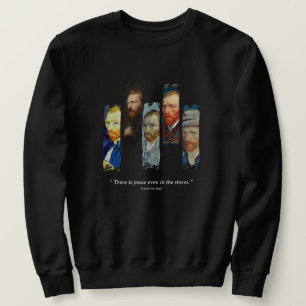 Vincent Van Gogh-Porträt und Zitat  Sweatshirt