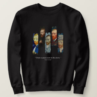 Vincent Van Gogh-Porträt und Zitat Sweatshirt