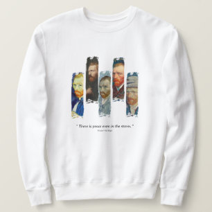 Vincent Van Gogh-Porträt und Zitat  Sweatshirt