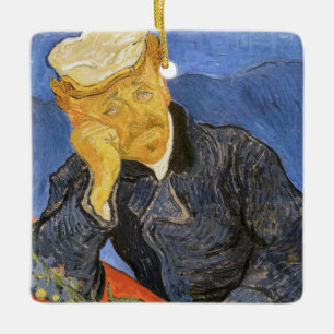 Vincent Van Gogh - Porträt von Dr. Paul Gachet Keramikornament