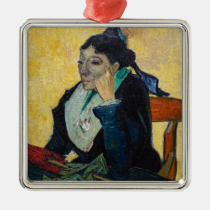 Vincent Van Gogh - Porträt von Madame Ginoux Ornament Aus Metall