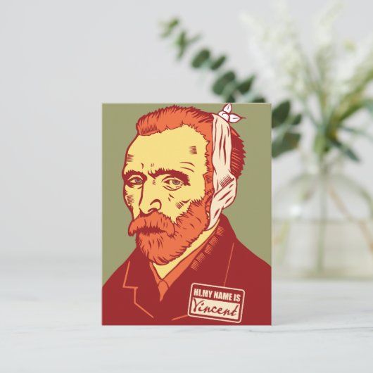 Vincent Van Gogh Postkarte (Stehend Vorderseite)