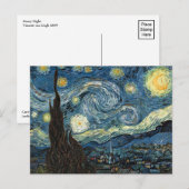 Vincent van Gogh Postkarte (Vorne/Hinten)