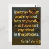 Vincent Van Gogh Postkarte (Vorne/Hinten)