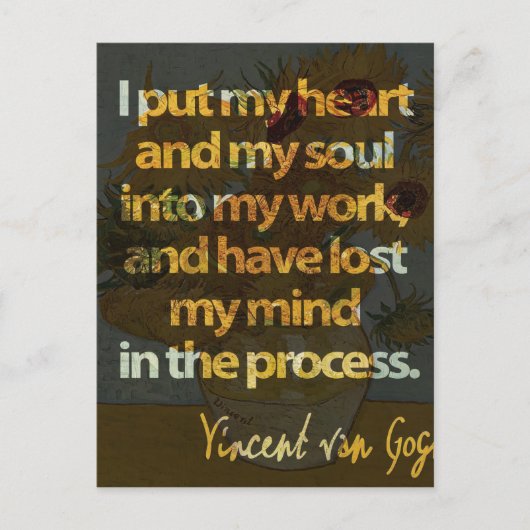 Vincent Van Gogh Postkarte (Vorderseite)