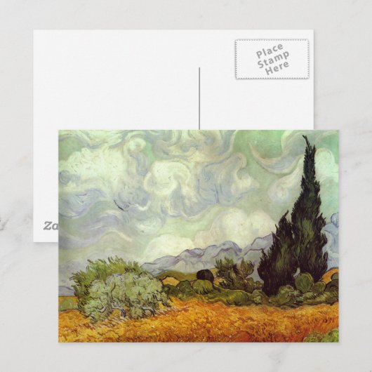 Vincent van Gogh Postkarte (Vorne/Hinten)