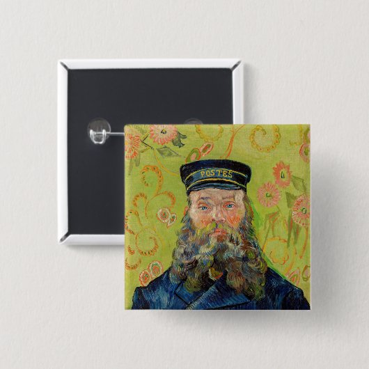 Vincent Van Gogh - Postman Joseph Roulin Button (Vorne & Hinten)