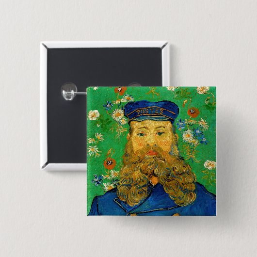 Vincent Van Gogh - Postman Joseph Roulin Button (Vorne & Hinten)