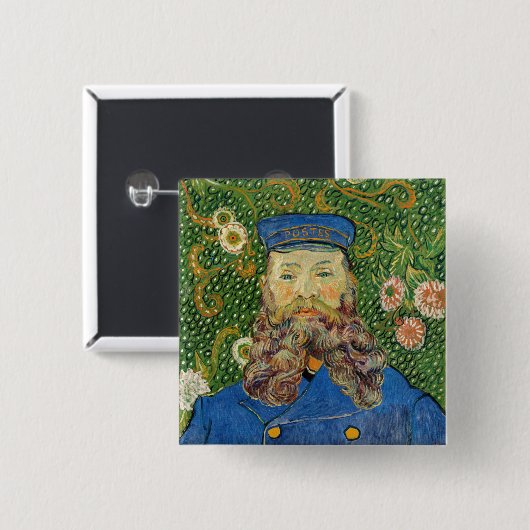 Vincent Van Gogh - Postman Joseph Roulin Button (Vorne & Hinten)