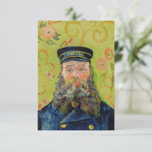 Vincent Van Gogh - Postman Joseph Roulin Dankeskarte (Stehend Vorderseite)