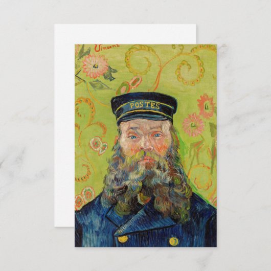 Vincent Van Gogh - Postman Joseph Roulin Dankeskarte (Vorne/Hinten)