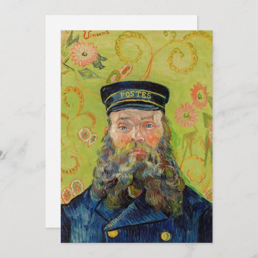 Vincent Van Gogh - Postman Joseph Roulin Einladung (Vorne/Hinten)