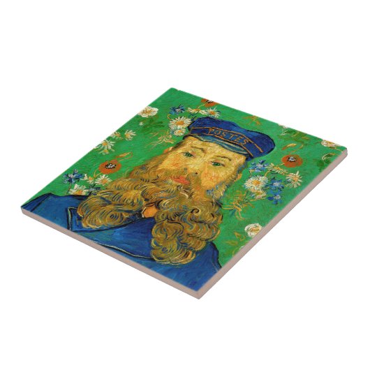 Vincent Van Gogh - Postman Joseph Roulin Fliese (Seite)