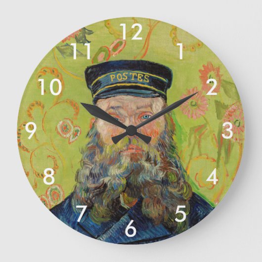 Vincent Van Gogh - Postman Joseph Roulin Große Wanduhr (Vorderseite)