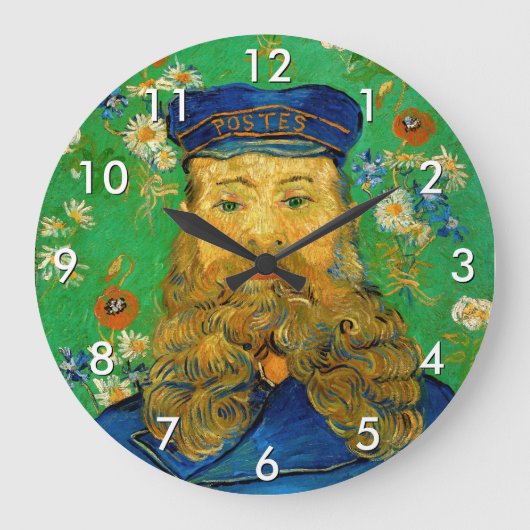 Vincent Van Gogh - Postman Joseph Roulin Große Wanduhr (Vorderseite)