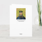Vincent Van Gogh - Postman Joseph Roulin Karte (Rückseite)