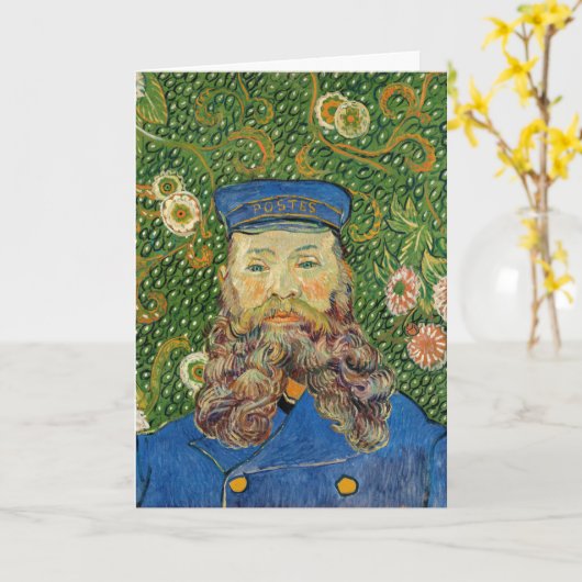 Vincent Van Gogh - Postman Joseph Roulin Karte (Gelbe Blume)