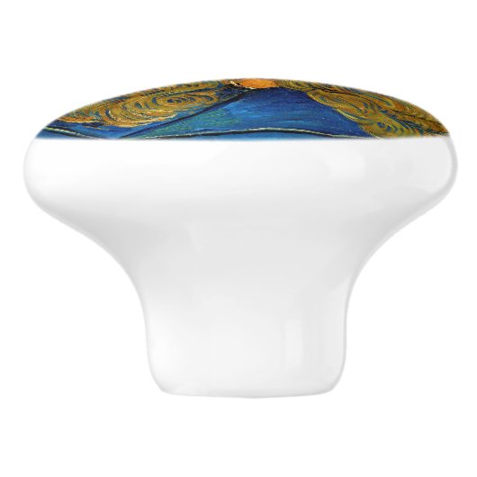 Vincent Van Gogh - Postman Joseph Roulin Keramikknauf (Seitenansicht)