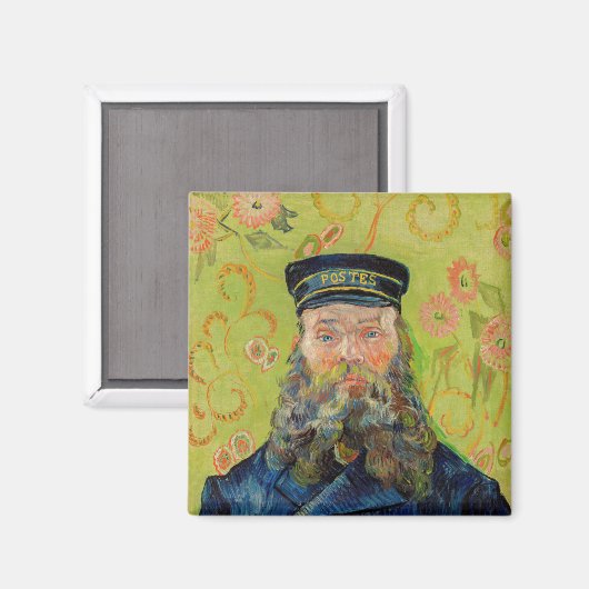 Vincent Van Gogh - Postman Joseph Roulin Magnet (Vorderseite/Rückseite)