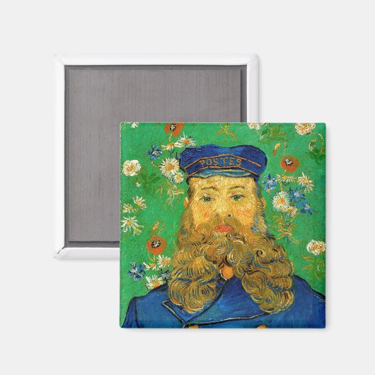 Vincent Van Gogh - Postman Joseph Roulin Magnet (Vorderseite/Rückseite)