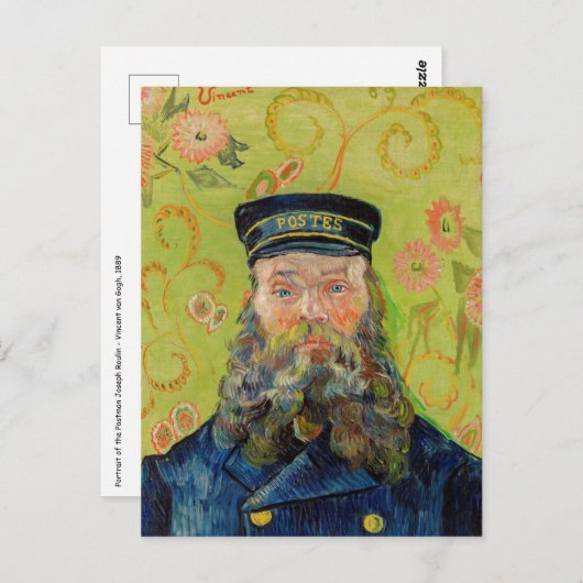 Vincent Van Gogh - Postman Joseph Roulin Postkarte (Vorne/Hinten)