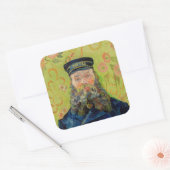 Vincent Van Gogh - Postman Joseph Roulin Quadratischer Aufkleber (Umschlag)