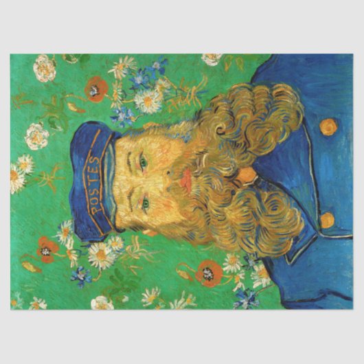 Vincent Van Gogh - Postman Joseph Roulin Seidenpapier (Vorderseite)