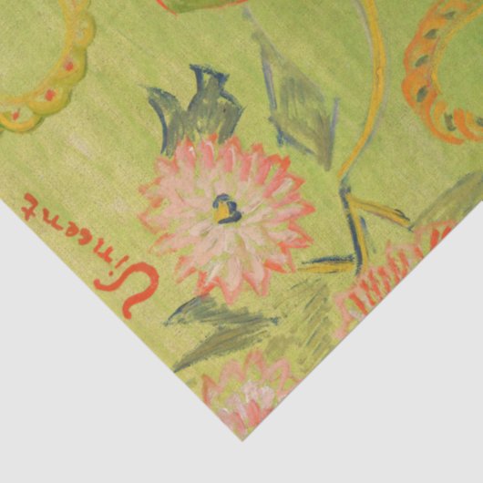 Vincent Van Gogh - Postman Joseph Roulin Seidenpapier (Detail)