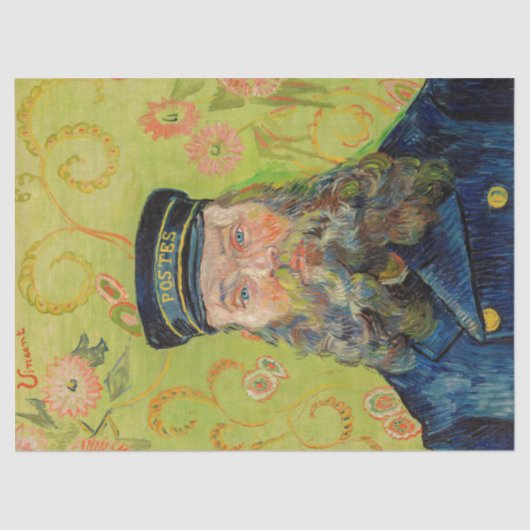 Vincent Van Gogh - Postman Joseph Roulin Seidenpapier (Vorderseite)