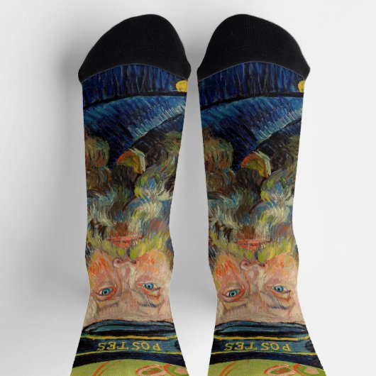 Vincent Van Gogh - Postman Joseph Roulin Socken (Oben)