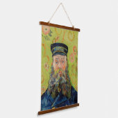Vincent Van Gogh - Postman Joseph Roulin Wandteppich Mit Holzrahmen (Gewinkelt)