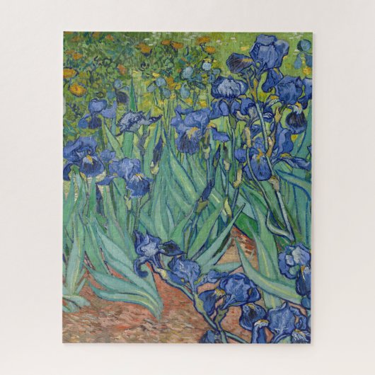 Vincent Van Gogh Purple Irises Masterpiece Puzzle (Vertikal)
