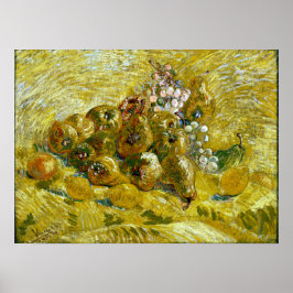 Vincent van Gogh Quinces, Zitronen, Birnen und Tra Poster