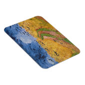 Vincent van Gogh | Radfeld mit Krähen, 1890 Magnet (Rechte Seite)